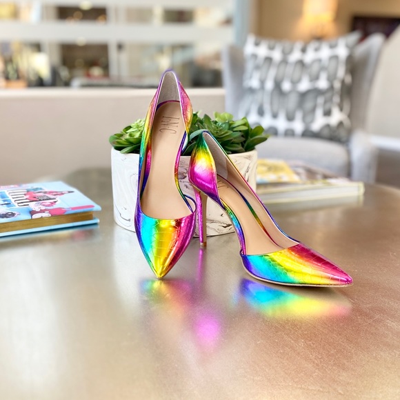 Women's Kenjay d'Orsay Rainbow Snake Pumps - Picture 3 of 3